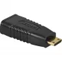Wentronic Goobay adattatore HDMI™, connettore femmina HDMI standard (tipo A), nero - connettore femmina HDMI™ A > connettore maschio HDMI™ C (Mini) (68841)