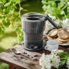 Bollitore elettrico Adler AD 1377G, capacità 0,6 L, 600 W, grigio, plastica/silicone/acciaio inox