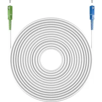 Goobay 59617 Cavo in fibra ottica 0,5 m SC/UPC SC/APC FTTH OS2 bianco (59617)