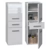 Mobile contenitore bagno Topeshop NEL V DDS BIEL POŁ bianco