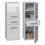 Mobile contenitore bagno Topeshop NEL V DDS BIEL POŁ bianco