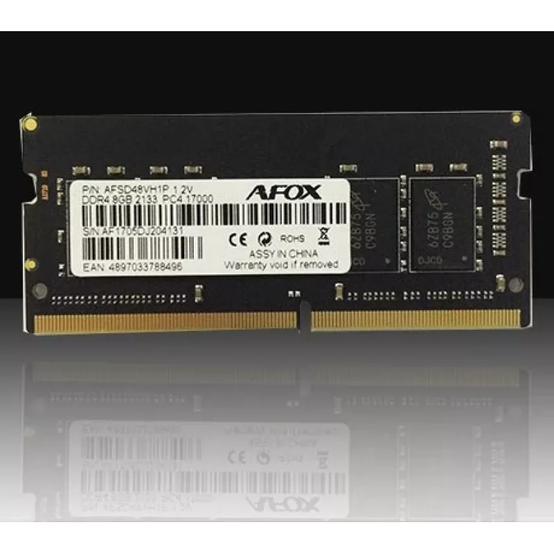 RAM SODIMM per notebook DDR4 8 GB 2400 MHz AFOX AFSD48EK1P 260-Pin SO-DIMM 1,2 V