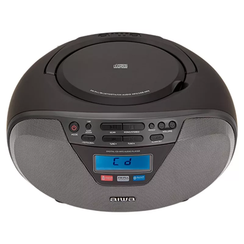 Microsistema audio Aiwa BBTU-400BK, lettore CD/MP3/FM-PLL/BT (nero)