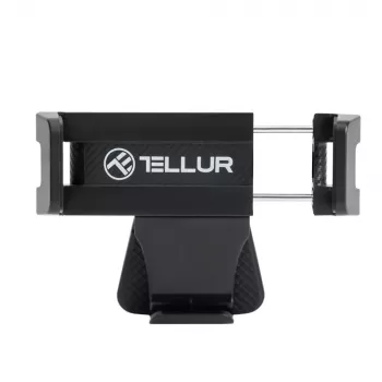 Supporto per telefono Tellur TLL171261 — supporto universale compatto regolabile in angolo per auto e scrivania, nero
