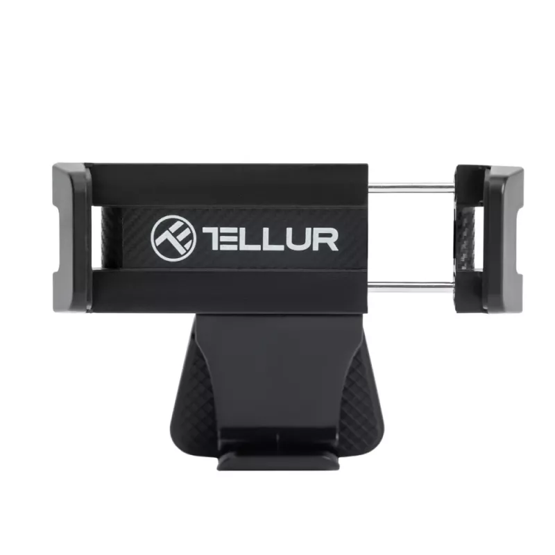 Supporto per telefono Tellur TLL171261 — supporto universale compatto regolabile in angolo per auto e scrivania, nero