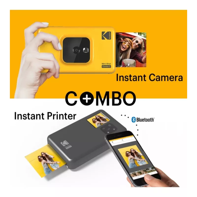 Kodak Mini Shot Combo 2 giallo 53,4 x 86,5 mm CMOS