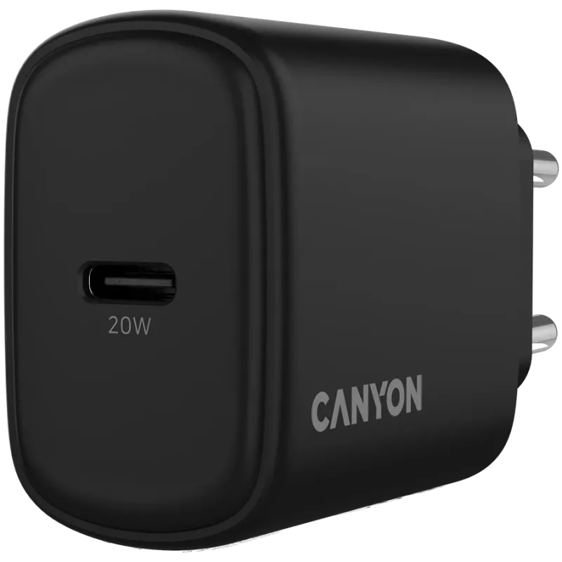 CANYON caricabatterie OnCharge 200 20W 1xPD EU nero