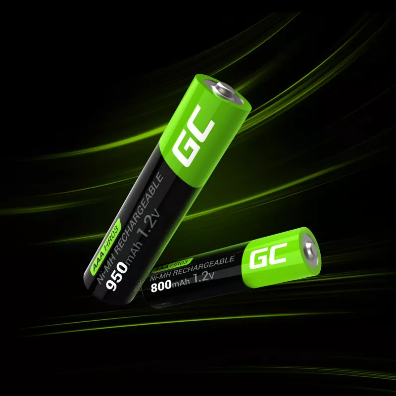 Batteria ricaricabile Green Cell GR03 AAA NiMH 1,2 V 950 mAh – confezione da 4, blister