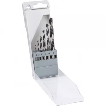 Set di punte elicoidali Bosch HSS PointTeQ, punte, punte elicoidali, 8 mm, 117 mm, metallo, 7,5 cm