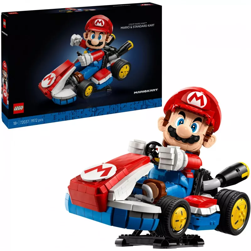 72037 Super Mario Mario Kart: Mario & Kart Standard, giocattolo da costruzione