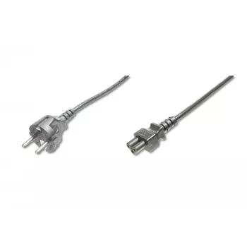 Assmann cavo di alimentazione, Schuko - C5, connettore maschio/femmina, 1,8m, H05VV-F3G 0,75 mm², nero (AK-440103-018-S)