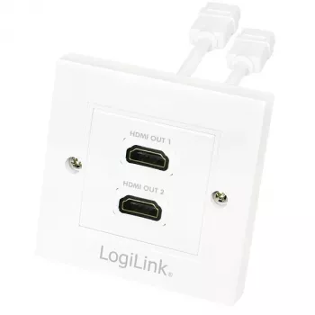 Cavo HDMI LogiLink AH0015, Type-A, connettore femmina su connettore femmina, bianco