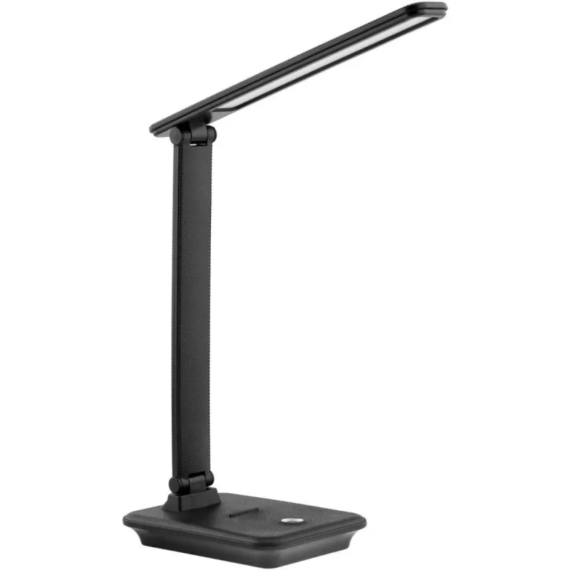 Lampada da tavolo LED MACLEAN MCE614B — dimmerabile, braccio pieghevole regolabile, 9W, 3000K/4500K/6500K, nera