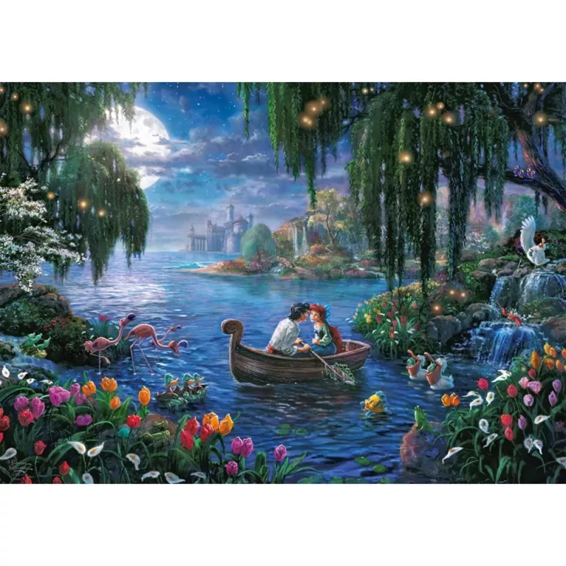 Puzzle Schmidt Spiele Thomas Kinkade Studios Disney Dreams Collection Ariel, la sirenetta e il principe Eric 1000 pezzi