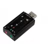 Scheda audio USB esterna LOGILINK UA0078, 7.1 canali, interfaccia USB, compatta 124×194×34 mm, 80 g