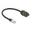 Cavo di rete DeLOCK 88146 RJ45 a RJ45 Cat.6A 0,25 m nero