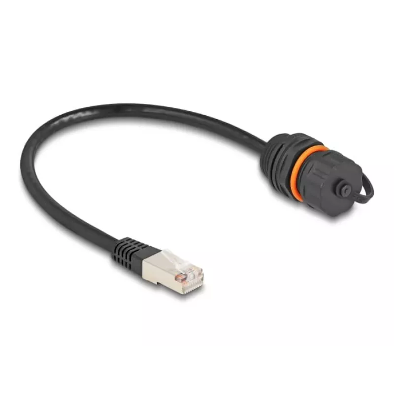 Cavo di rete DeLOCK 88146 RJ45 a RJ45 Cat.6A 0,25 m nero