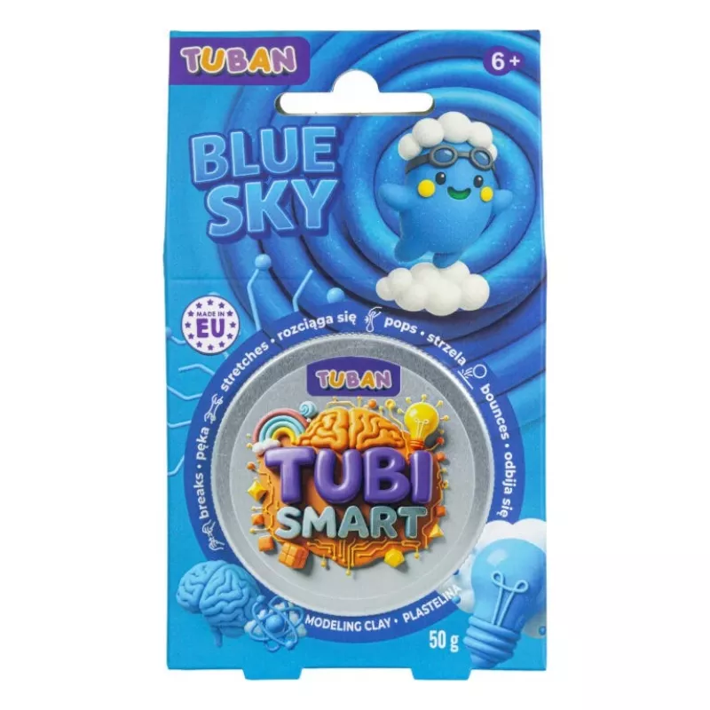 Pasta modellabile TUBAN Tubi Smart – Blue Sky, 50 g
