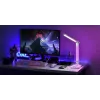 Lampada da tavolo Hawk HW-LAMP04 bianco LED orientabile, superficie bianca, testa e braccio orientabili