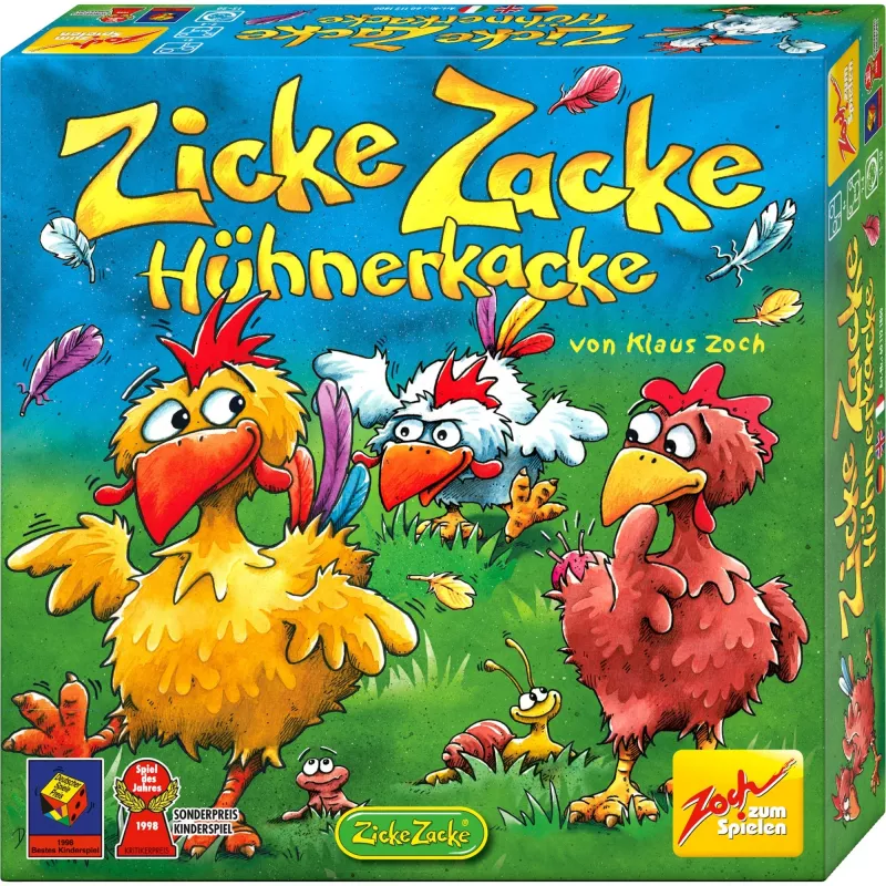 Zicke Zacke Chicken Cha Cha Cha, gioco da tavolo Gioco per bambini dell'anno 1998
