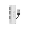 Hub da viaggio Belkin USB 2.0 4 porte, argento, F4U021bt