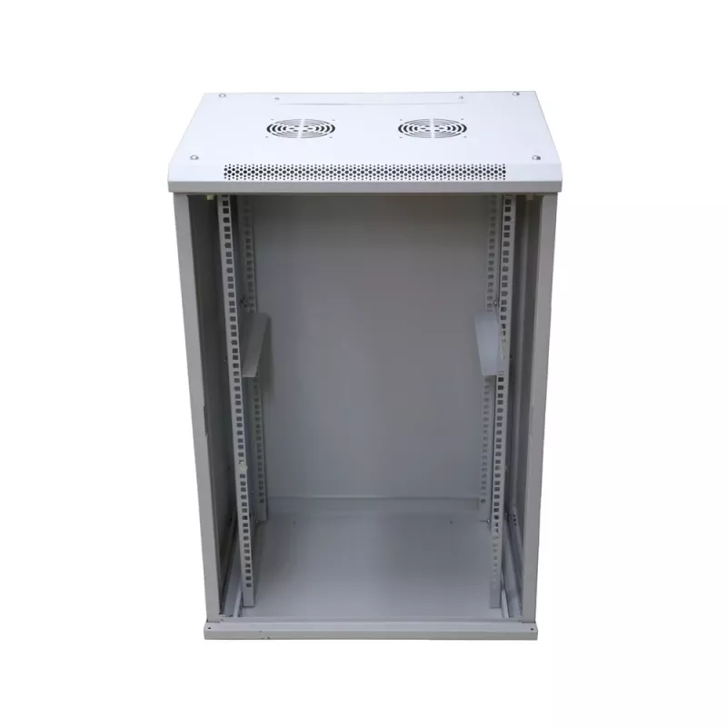 Armadio a parete Extralink case rack 18U 600x600 grigio serratura a chiave
