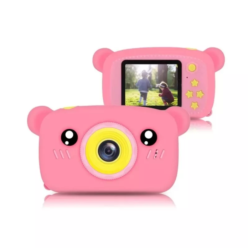 Fotocamera digitale per bambini Extralink H25 rosa età consigliata 3 anni