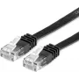 Value 21.99.0960 cavo di rete RJ45, cavo patch CAT 6 U/UTP 0,50 m nero 1 pz.