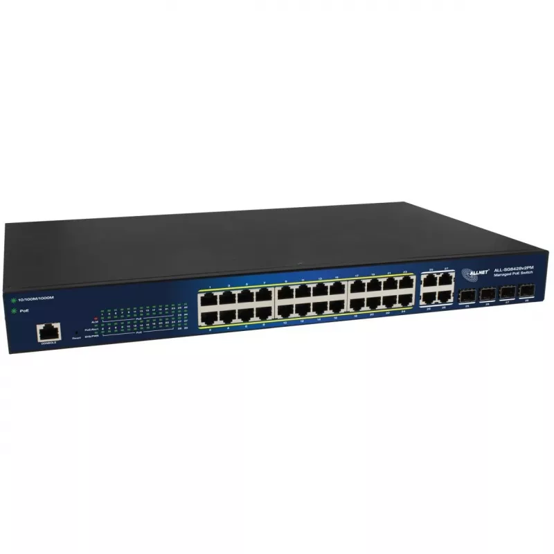 Switch managed ALLNET ALL-SG8428V2PM 24 porte Gigabit Ethernet PoE