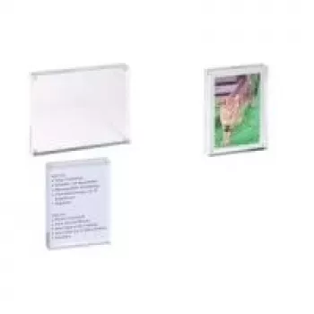 Cornice Maul (L)150 x (P)24 x (A)115 mm, cristallo trasparente in acrilico, utilizzabile in verticale o orizzontale