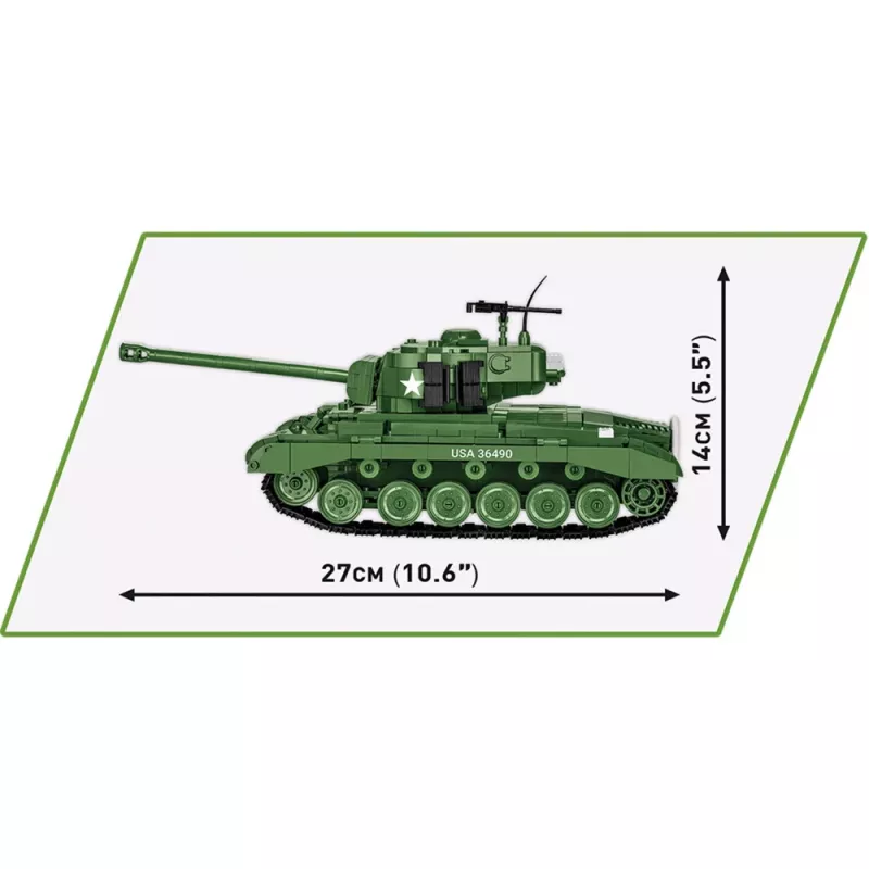 Set da costruzione COBI M26 Pershing T26E3 904 pezzi plastica per bambini da 3 anni