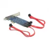 DeLOCK 89374 scheda PCI Express x1 a 2x M.2 NGFF interni