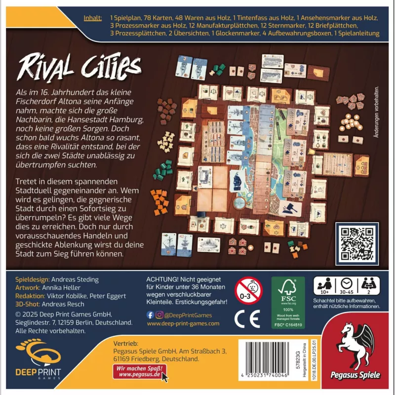 Deep Pint Games Rival Cities, gioco da tavolo