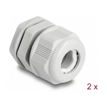 Pressacavo EX DeLOCK M20 grigio 2 pz poliammide