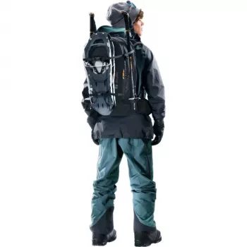 Zaino DEUTER Freerider Pro 34+ — zaino tecnico da freeride e sci alpinismo, 34 L, nero, portacasco, cintura lombare