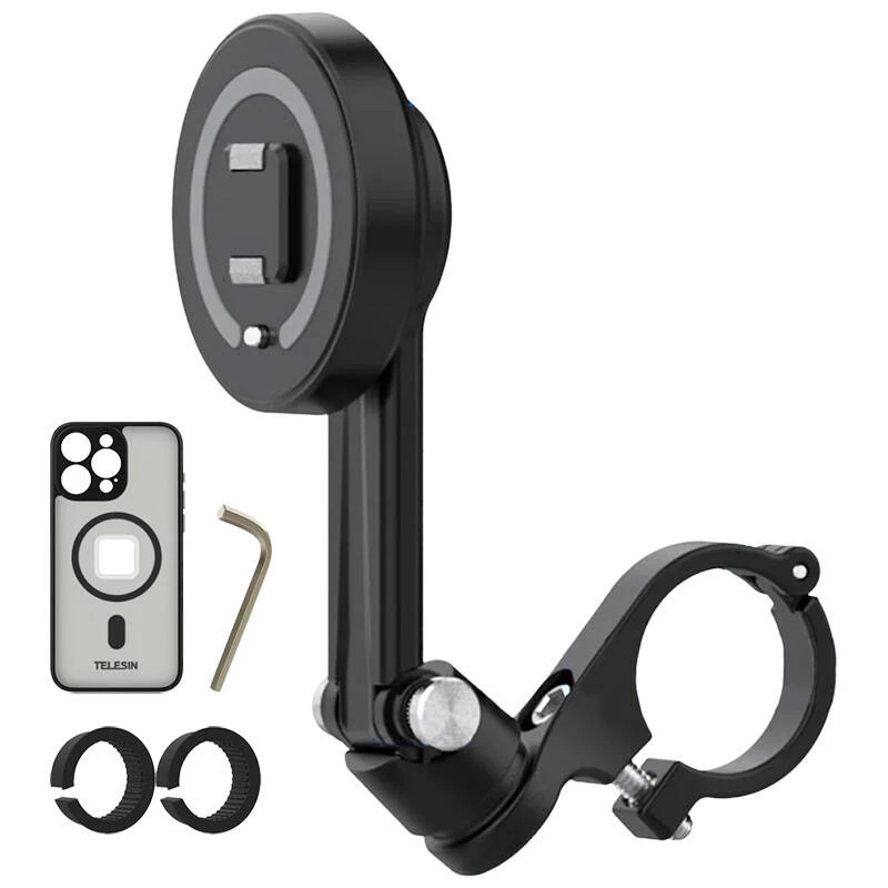 Supporto da volante Telesin P3-MPH-02 per iPhone 15 Pro Max — supporto auto compatto regolabile