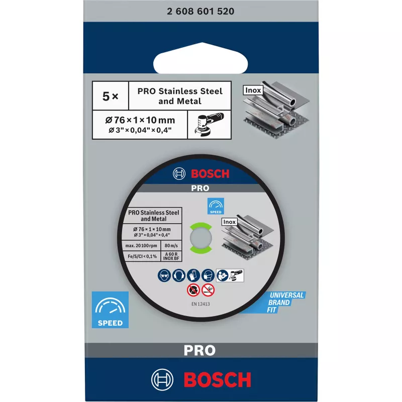 Bosch 2 608 601 520 accessorio smerigliatrice angolare disco da taglio