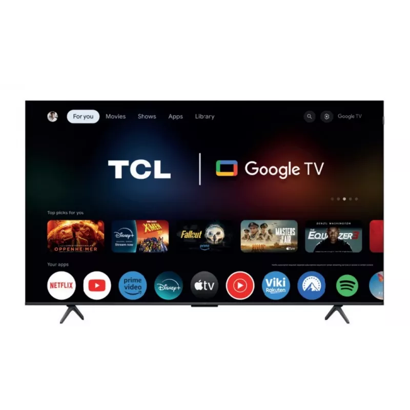 TV TCL 75P81K 75 pollici display QLED 4K, classe di efficienza energetica F