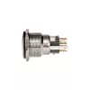 Pulsante DimasTech PD211 22 mm Silverline Dot RGB — pulsante da pannello antivandalico