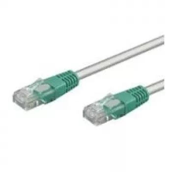 Wentronic Goobay cavo patch crossover CAT 6, U/UTP, grigio, verde, grigio-verde, 1 m - materiale misto rame CCA (68471)
