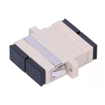 Adattatore in fibra ottica Extralink SC/UPC multimodale duplex, connettore femmina–connettore femmina, grigio