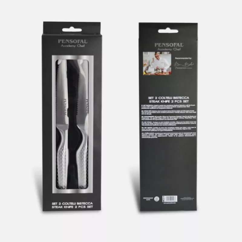 Coltelli da cucina Pensofal Academy Chef coltello da bistecca set da 2