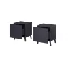 Comodino cama meble NOVA 44×40×52 cm, 1 cassetto, blu navy opaco