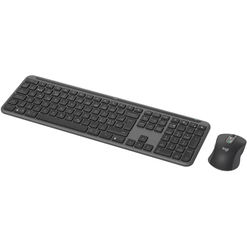 Logitech Signature slim Combo MK950 - set tastiera-mouse - wireless - Bluetooth 5,1 LE - QWERTY - nordico - grafite (920-012488)