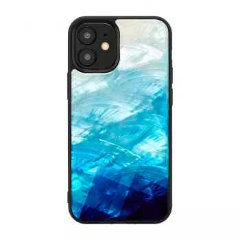 Custodia protettiva iKins per Apple iPhone 12 mini — blue lake con dettagli neri