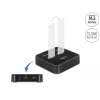 Docking station DeLOCK M.2 per 2 x M.2 NVMe PCIe SSD con funzione di clonazione