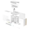 Case per PC desktop DeepCool CL6600 WH — bianco, supporta alimentatori ATX/PS2/SFX/SFX-L, 140 mm anteriore, 120/140 mm superiore/posteriore, unità 2,5 pollici e 3,5 pollici
