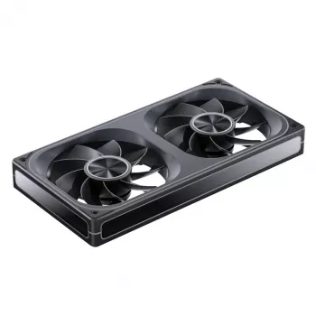 Ventola Jonsbo ZA-240 ARGB PWM con specchio infinito e pale invertite, 240 mm, nero