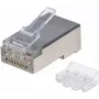 Connettore modulare RJ45 Intellinet, Cat6A, STP, 3 pin, per filo massiccio, contatti dorati 15 µ, confezione da 90