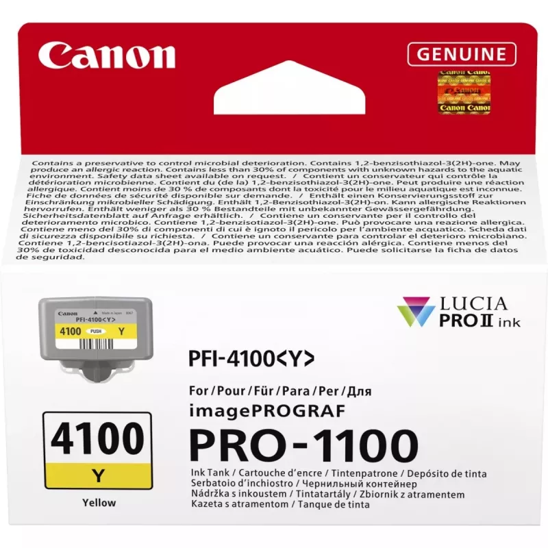 Cartuccia d'inchiostro Canon LUCIA PRO II 1 pz. originale resa standard giallo